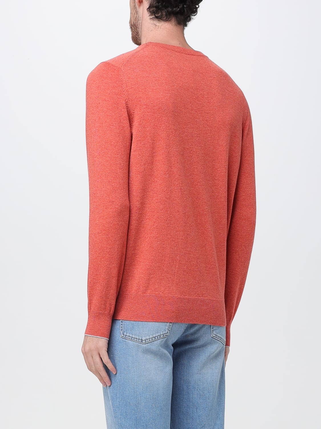 BRUNELLO CUCINELLI SWEATER: Sweater men Brunello Cucinelli, Orange - Img 3