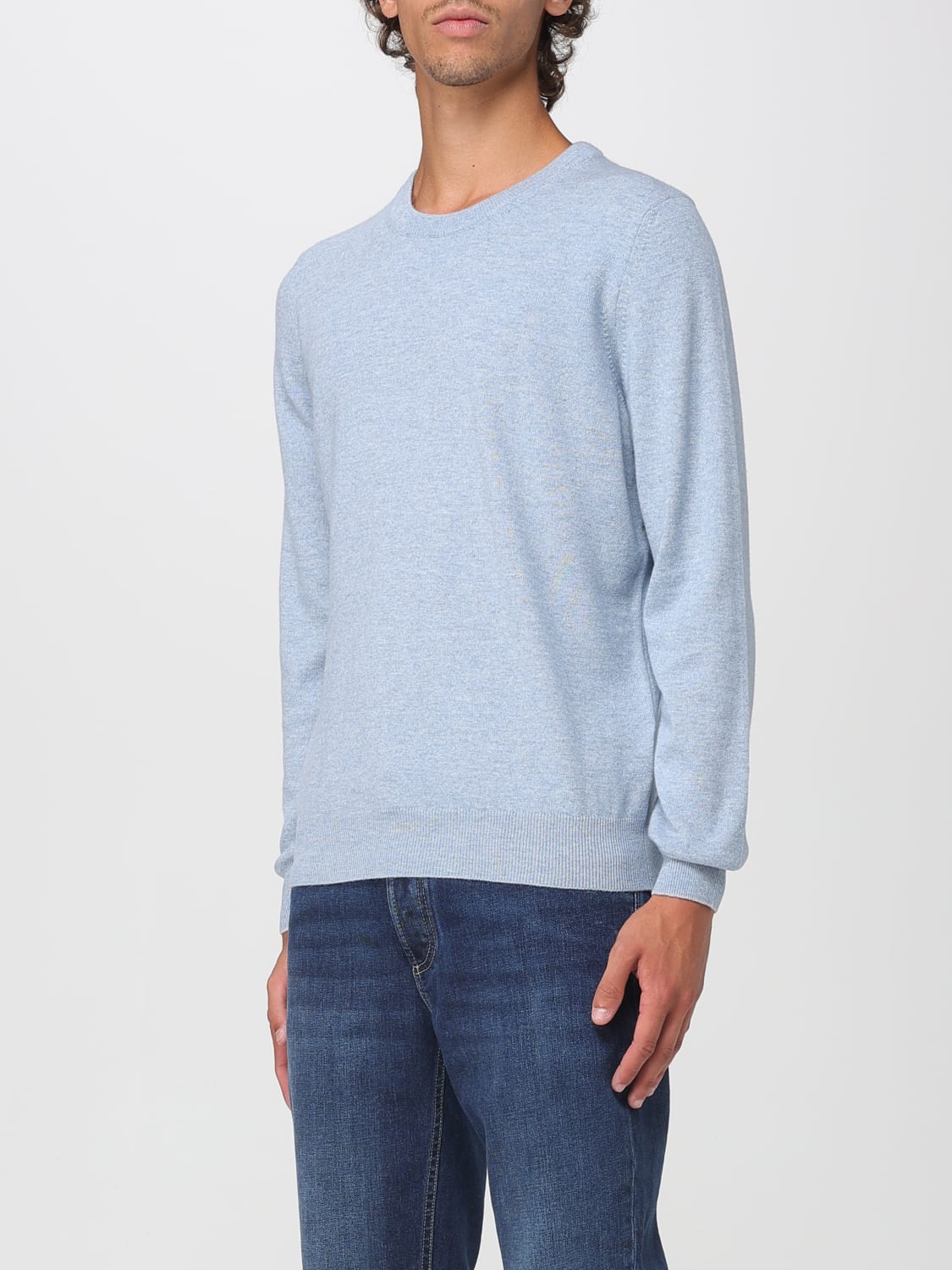BRUNELLO CUCINELLI SWEATER: Sweater men Brunello Cucinelli, Gnawed Blue - Img 4