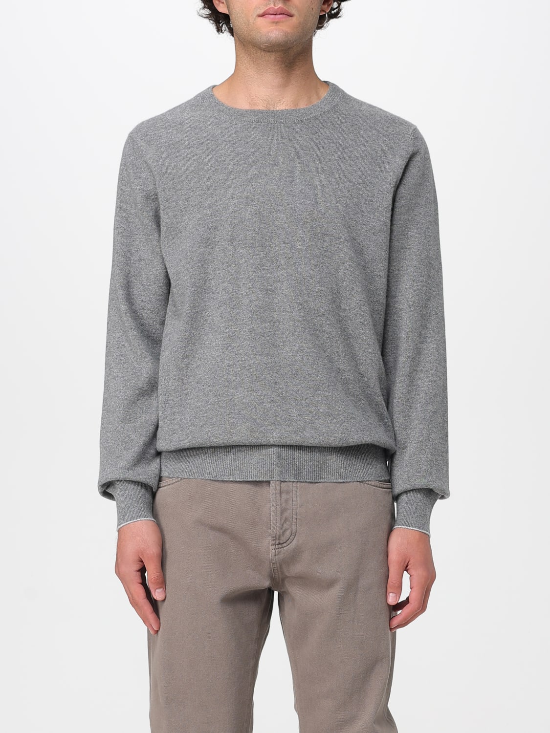 BRUNELLO CUCINELLI SWEATER: Sweater men Brunello Cucinelli, Grey - Img 1