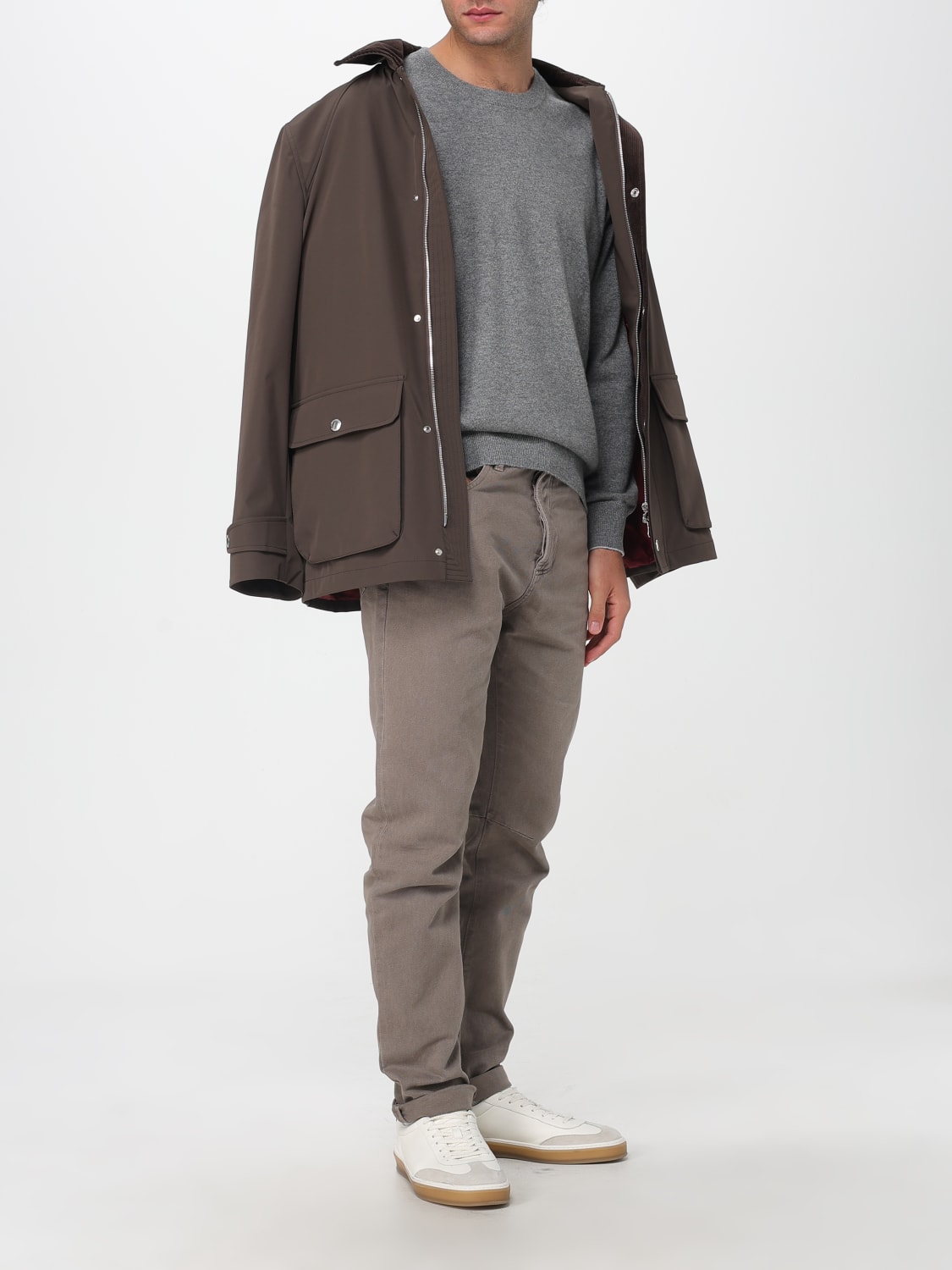 BRUNELLO CUCINELLI SWEATER: Sweater men Brunello Cucinelli, Grey - Img 2