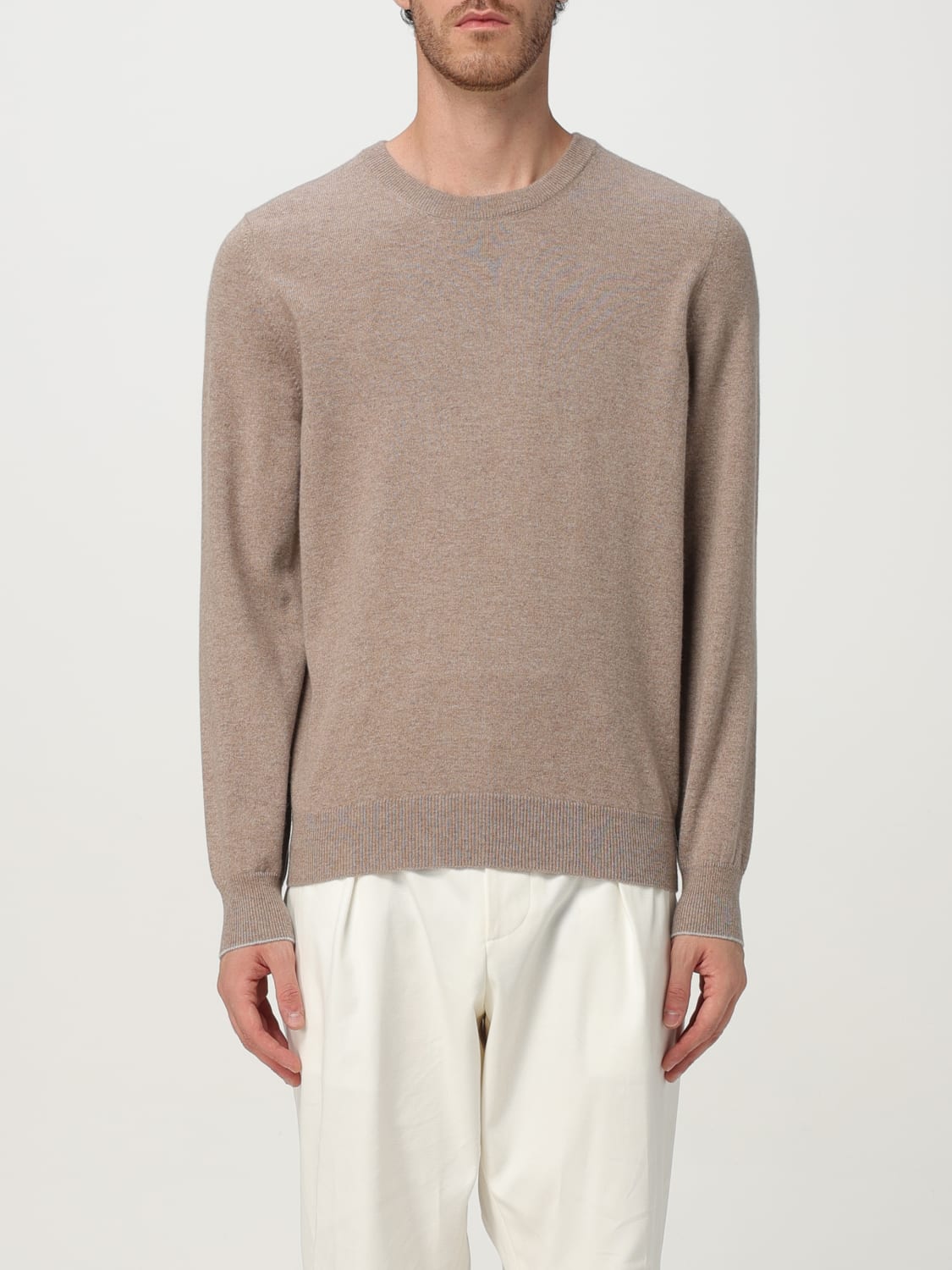 BRUNELLO CUCINELLI SWEATER: Sweater men Brunello Cucinelli, Beige - Img 1