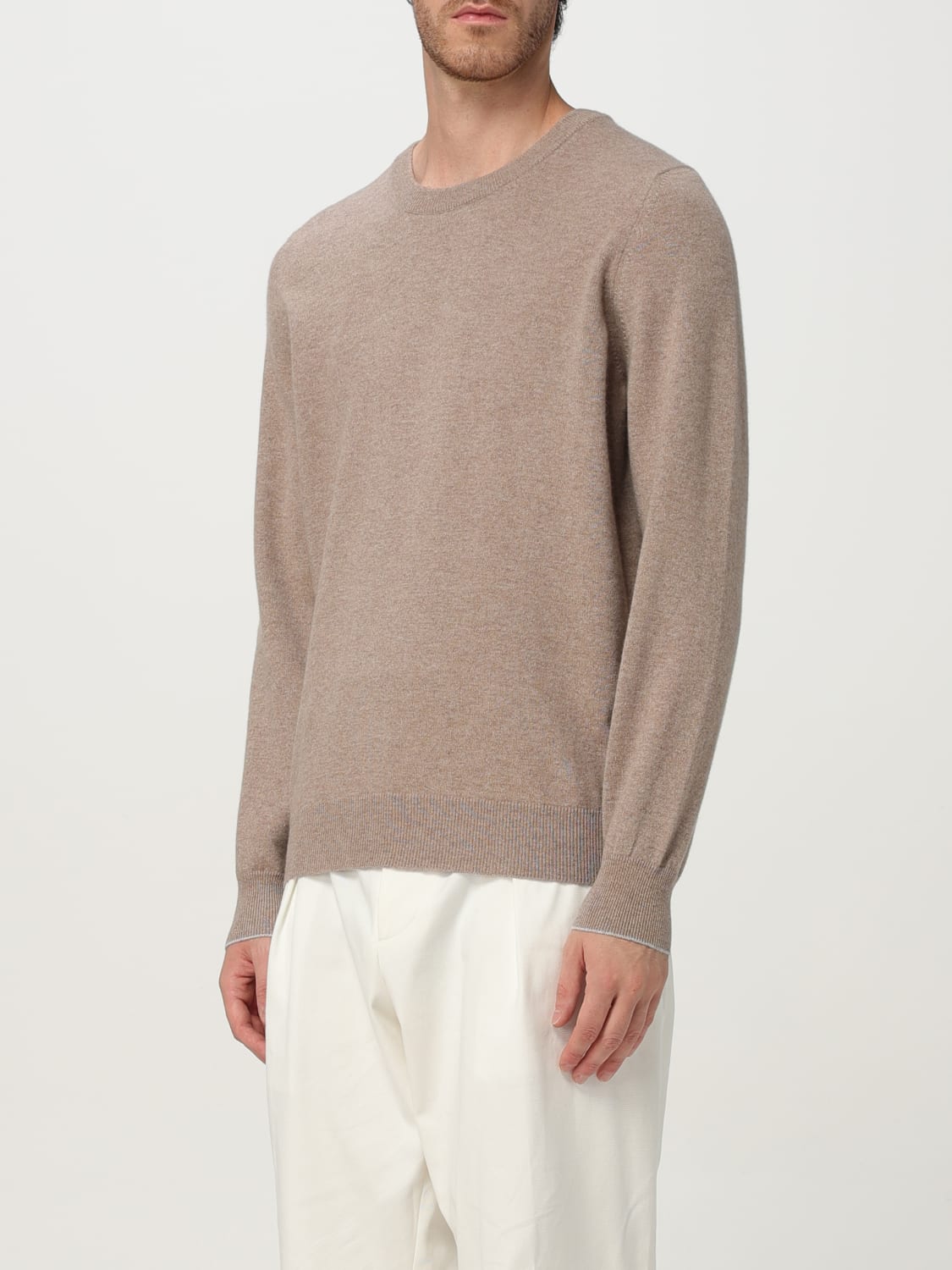 BRUNELLO CUCINELLI SWEATER: Sweater men Brunello Cucinelli, Beige - Img 4