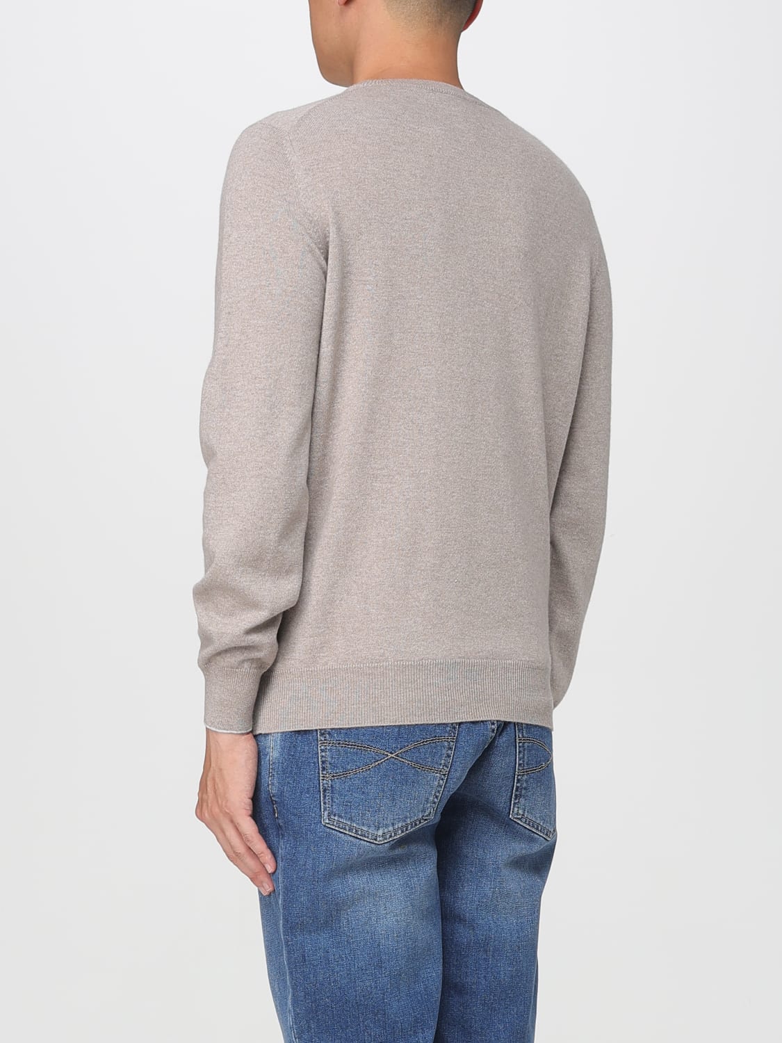 BRUNELLO CUCINELLI PULLOVER: Pullover herren Brunello Cucinelli, Braun - Img 3