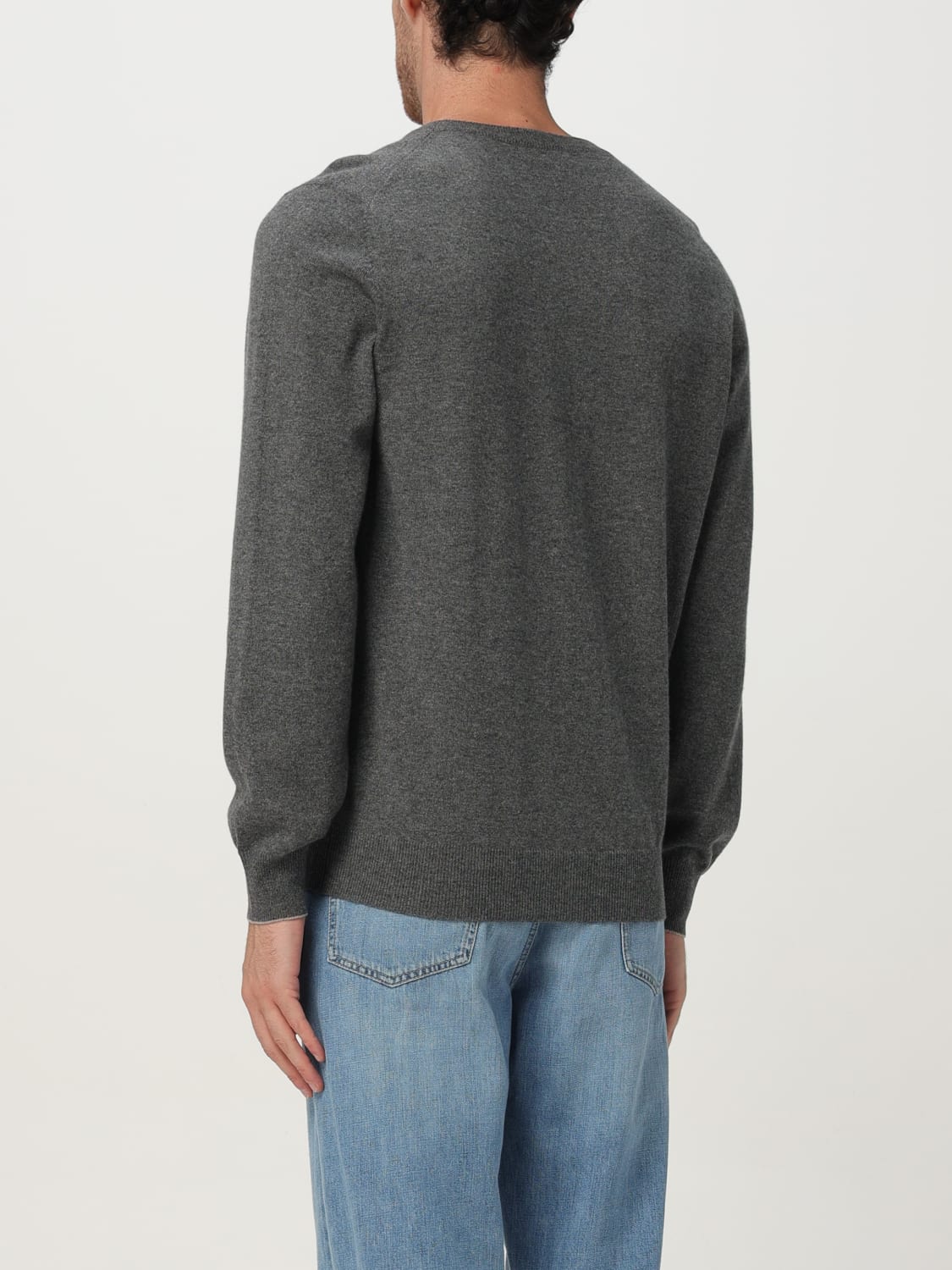 BRUNELLO CUCINELLI PULLOVER: Pullover herren Brunello Cucinelli, Mouse Grey - Img 3