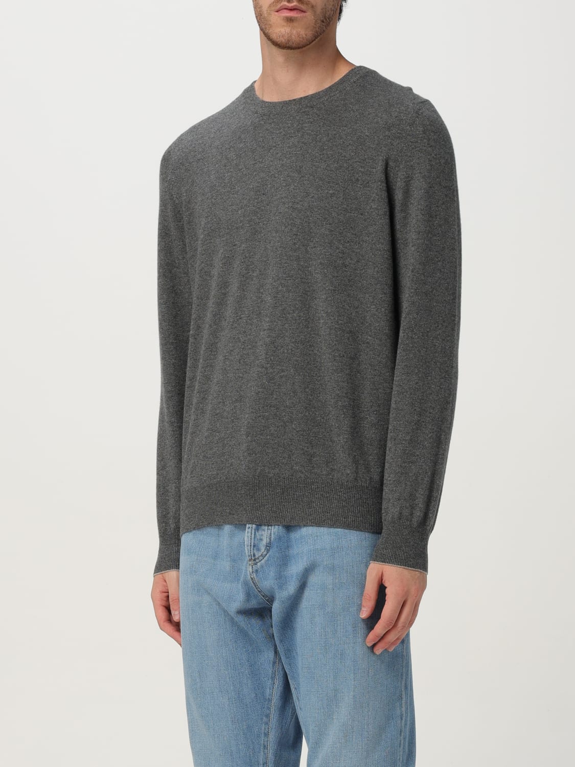 BRUNELLO CUCINELLI PULLOVER: Pullover herren Brunello Cucinelli, Mouse Grey - Img 4