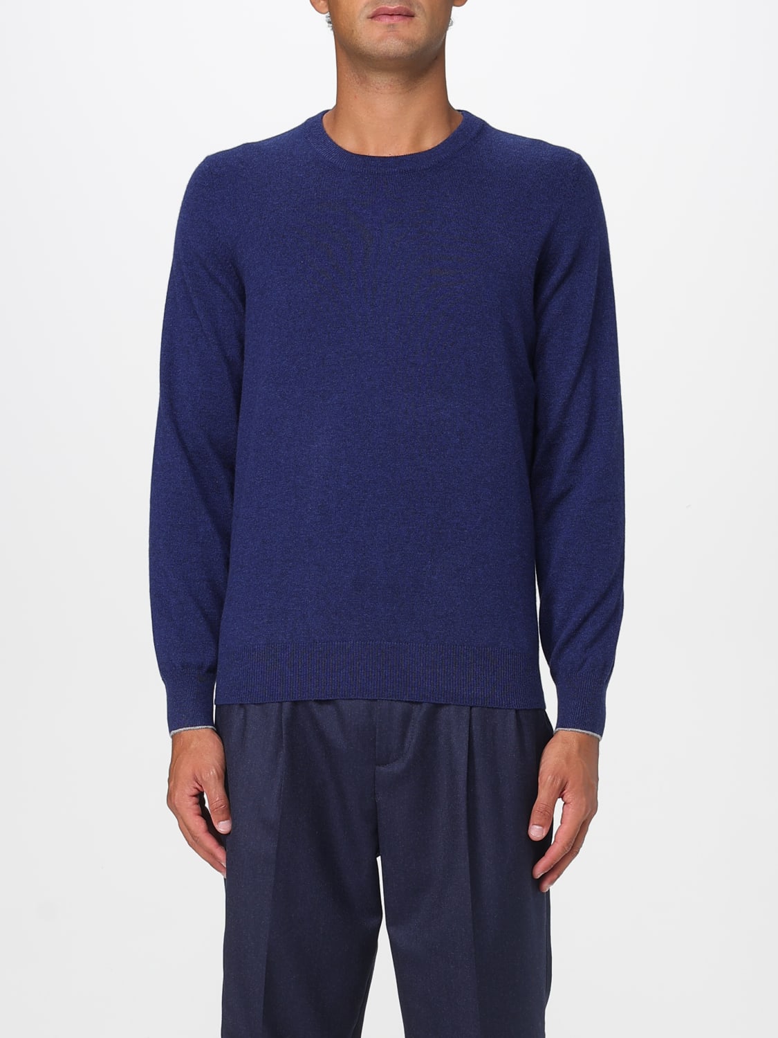 BRUNELLO CUCINELLI SWEATER: Sweater men Brunello Cucinelli, Navy - Img 1