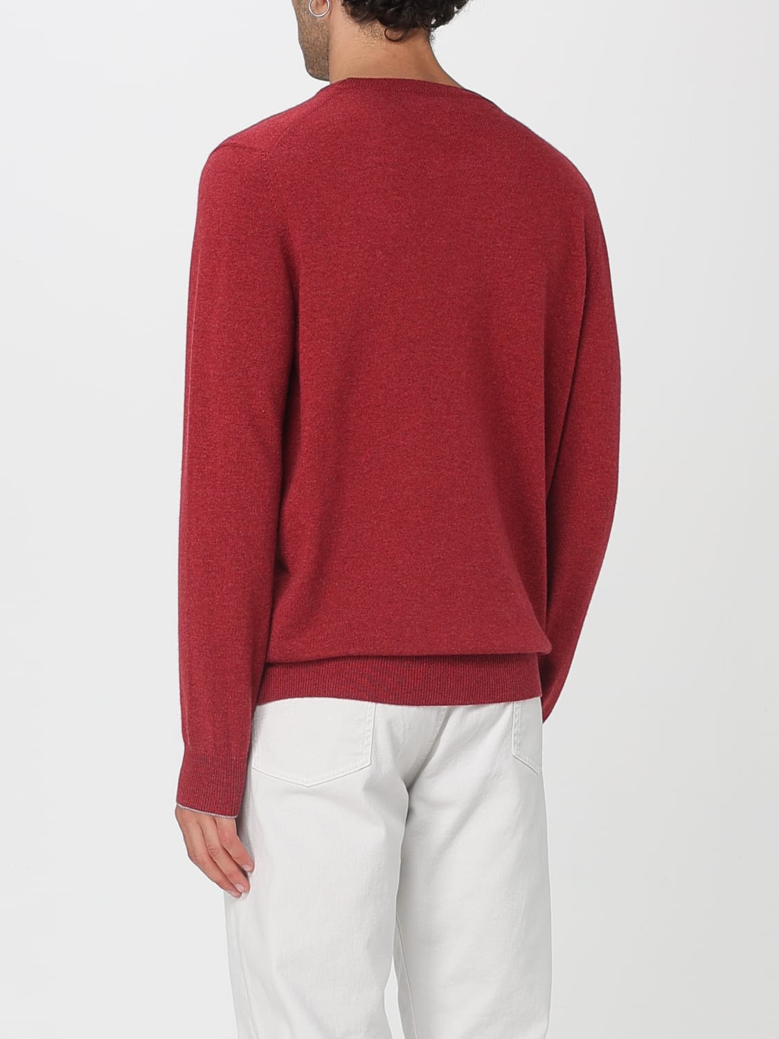 BRUNELLO CUCINELLI SWEATER: Sweater men Brunello Cucinelli, Crimson - Img 3