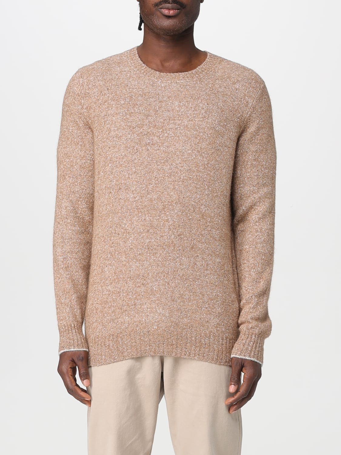 BRUNELLO CUCINELLI PULL: Pull homme Brunello Cucinelli, Beige - Img 1