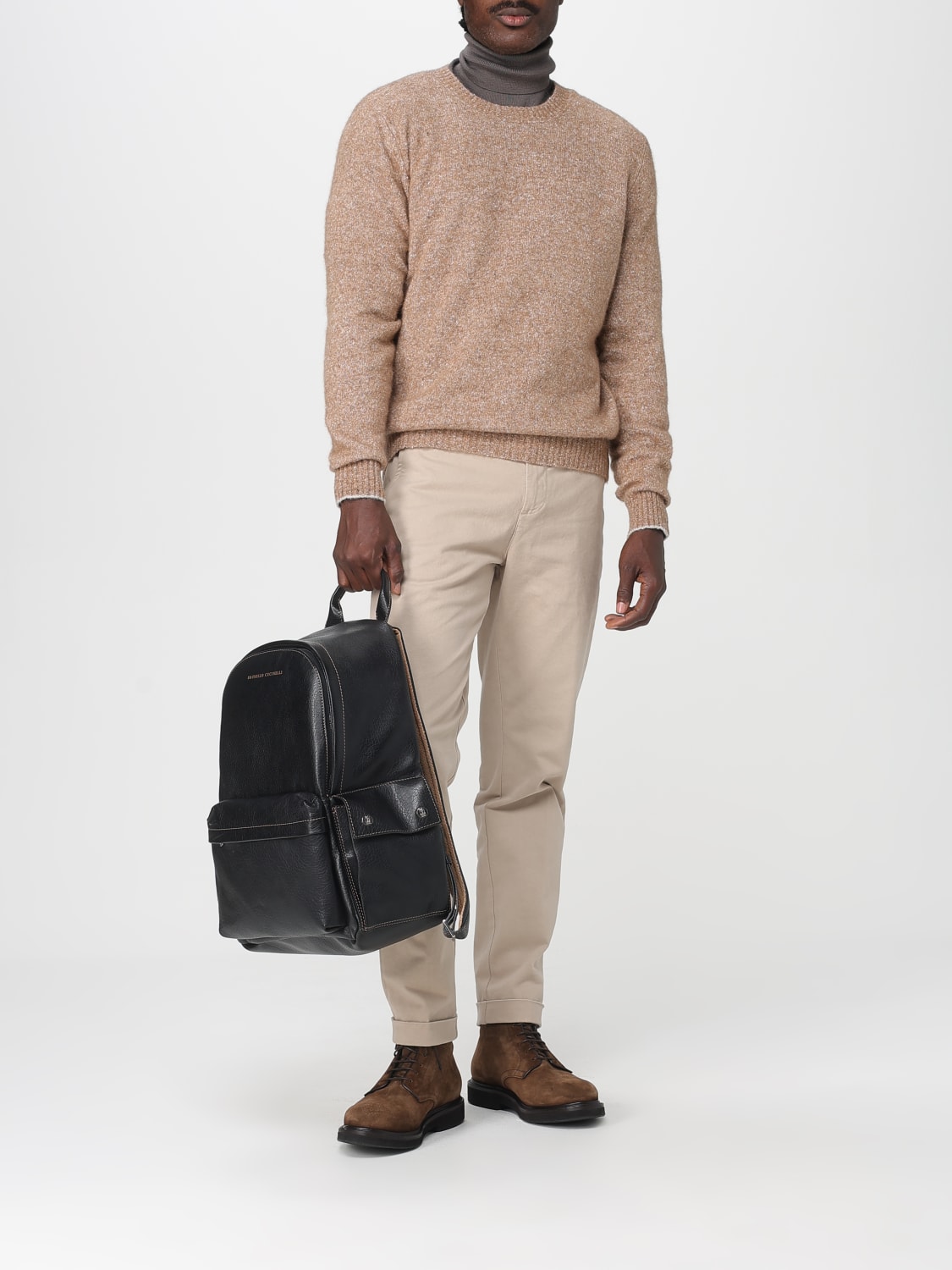 BRUNELLO CUCINELLI PULL: Pull homme Brunello Cucinelli, Beige - Img 2