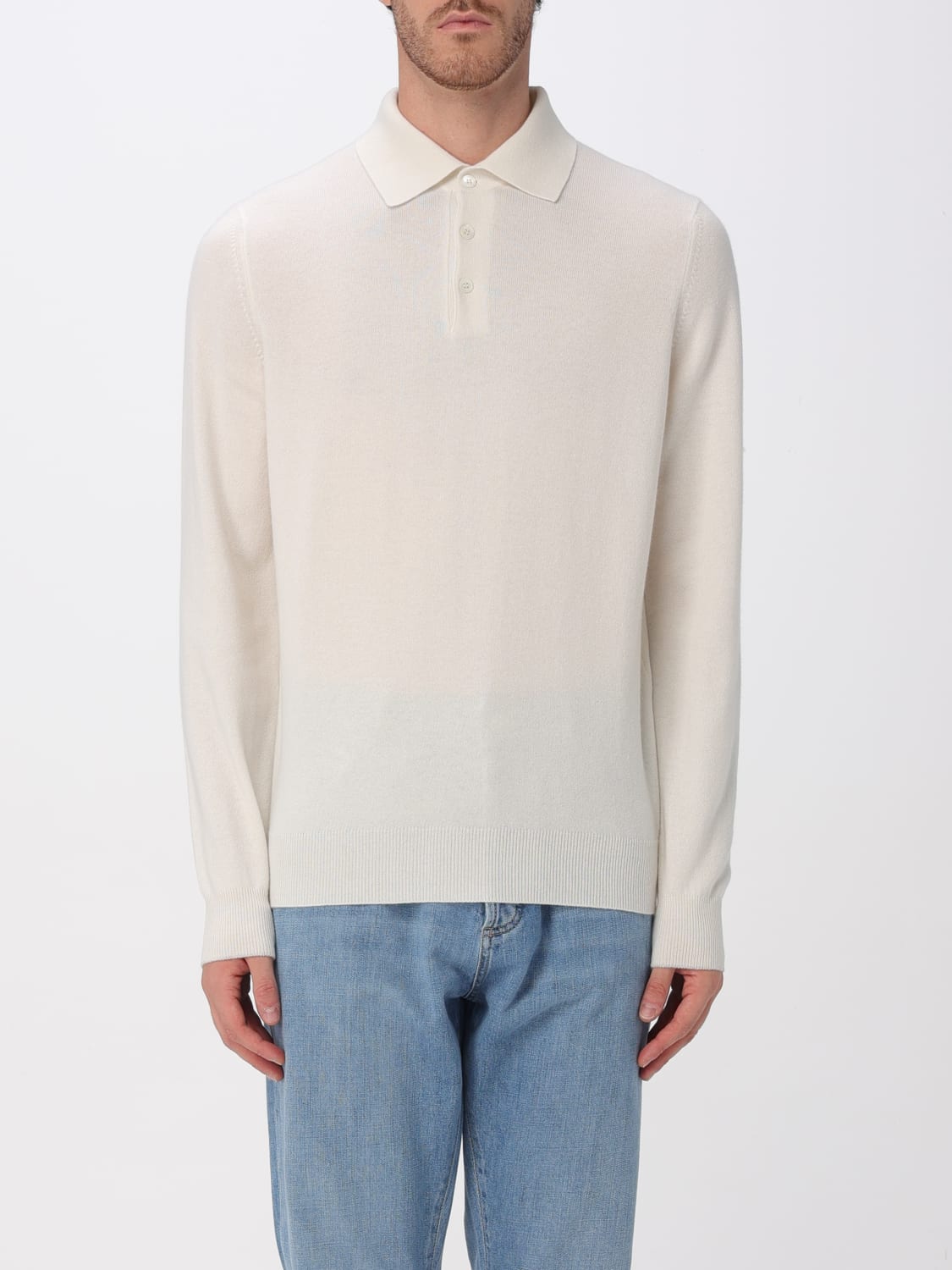 BRUNELLO CUCINELLI POLO SHIRT: Sweater men Brunello Cucinelli, White - Img 1