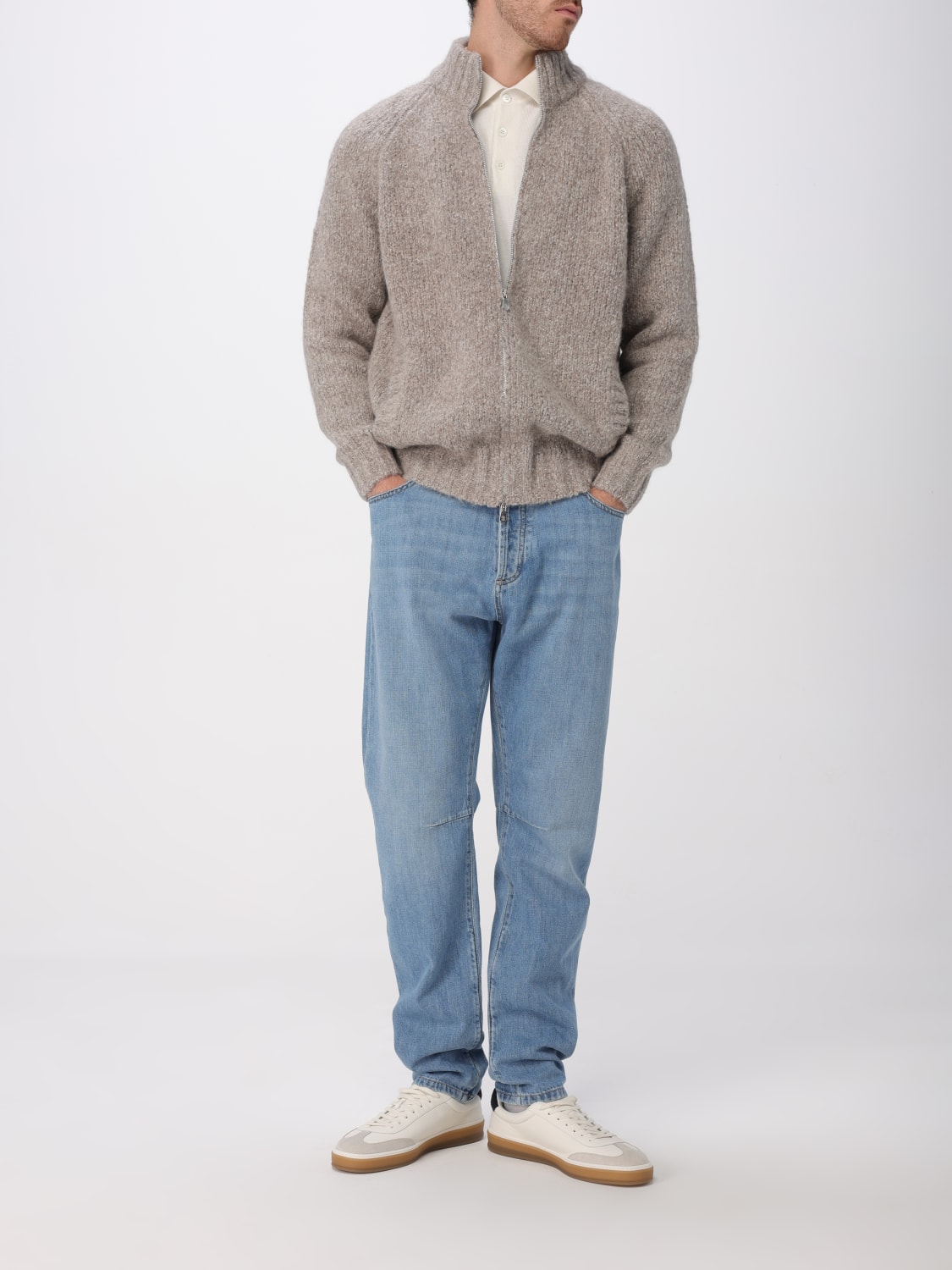 BRUNELLO CUCINELLI POLO SHIRT: Sweater men Brunello Cucinelli, White - Img 2