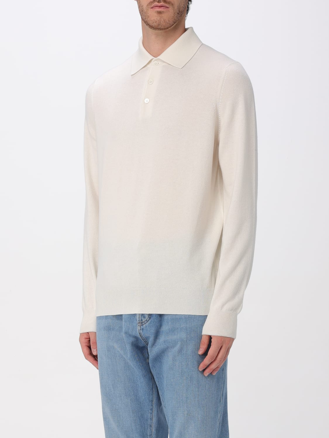 BRUNELLO CUCINELLI POLO SHIRT: Sweater men Brunello Cucinelli, White - Img 4