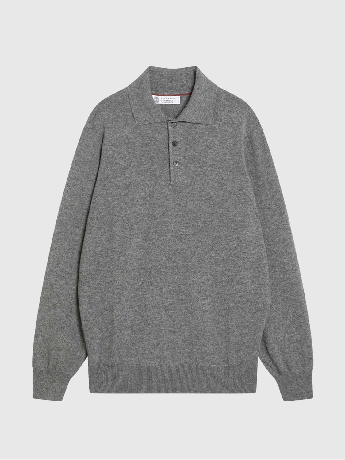 BRUNELLO CUCINELLI POLO: Pullover herren Brunello Cucinelli, Grau 2 - Img 1
