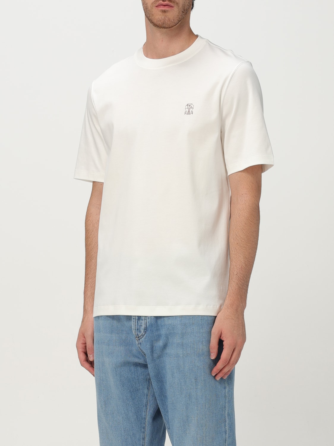 BRUNELLO CUCINELLI T-SHIRT: T-shirt men Brunello Cucinelli, White - Img 4