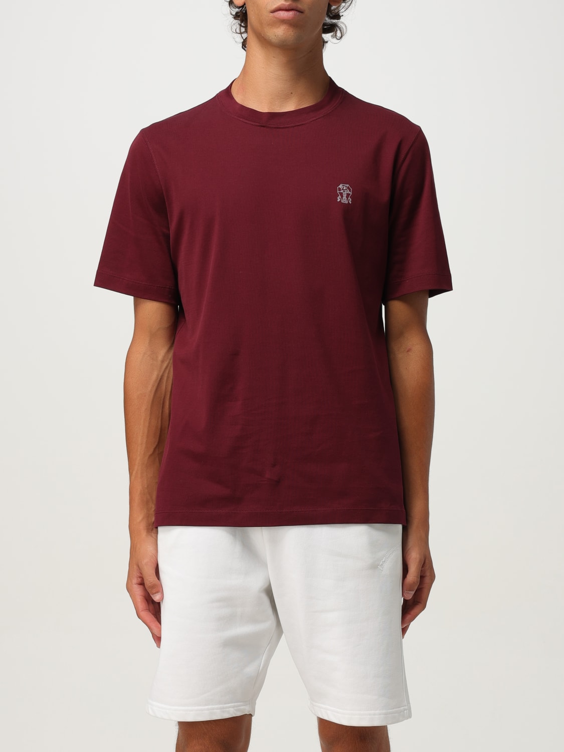 BRUNELLO CUCINELLI T-SHIRT: T-shirt men Brunello Cucinelli, Amaranth - Img 1