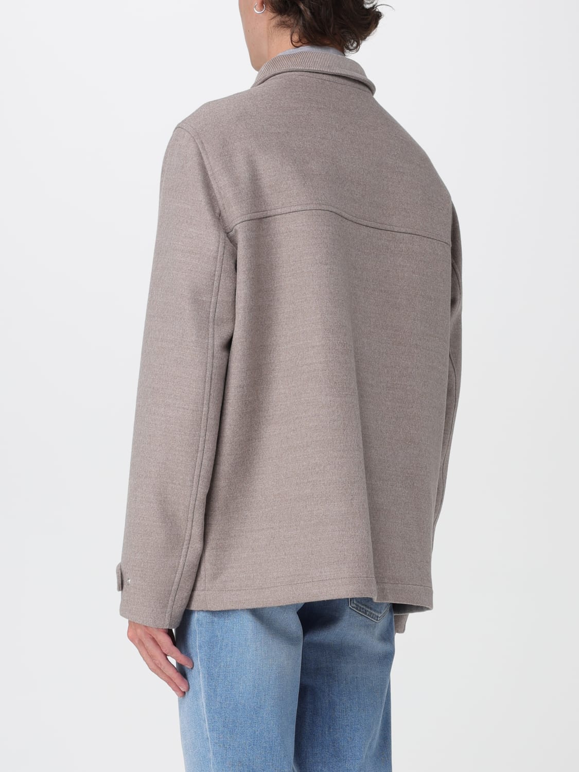 BRUNELLO CUCINELLI ПАЛЬТО: Пальто Мужское Brunello Cucinelli, Бежевый - Img 3