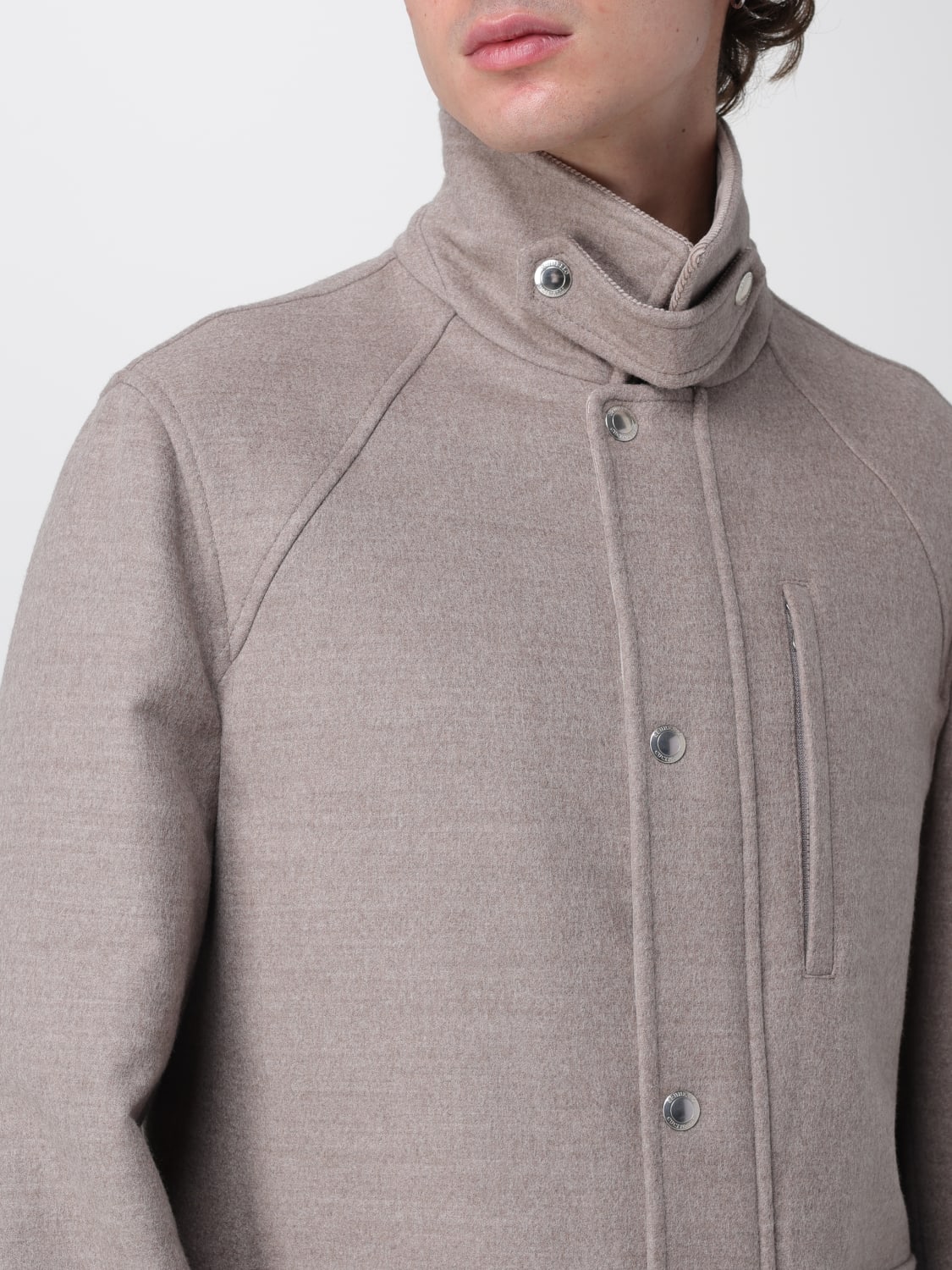 BRUNELLO CUCINELLI ПАЛЬТО: Пальто Мужское Brunello Cucinelli, Бежевый - Img 5