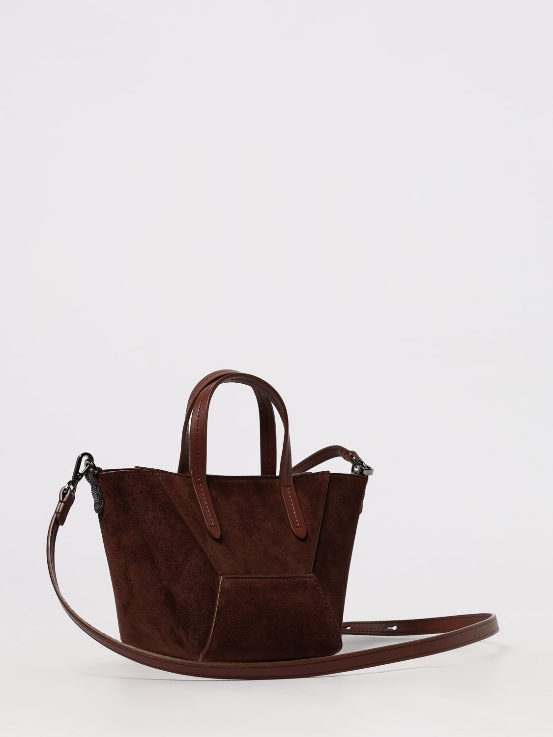 BRUNELLO CUCINELLI HANDBAG: Shoulder bag woman Brunello Cucinelli, Burgundy - Img 3