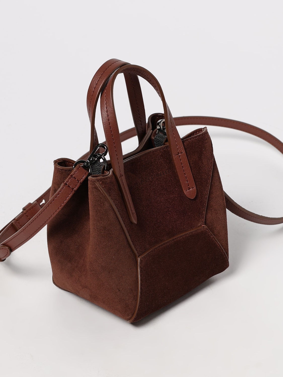BRUNELLO CUCINELLI HANDBAG: Shoulder bag woman Brunello Cucinelli, Burgundy - Img 4