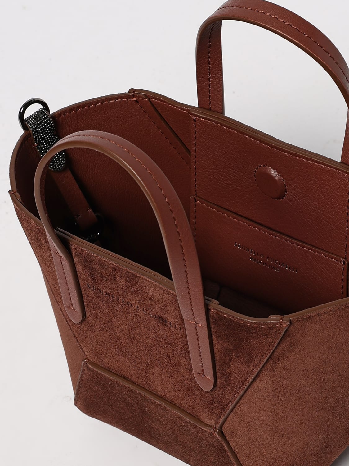 BRUNELLO CUCINELLI HANDBAG: Shoulder bag woman Brunello Cucinelli, Burgundy - Img 5