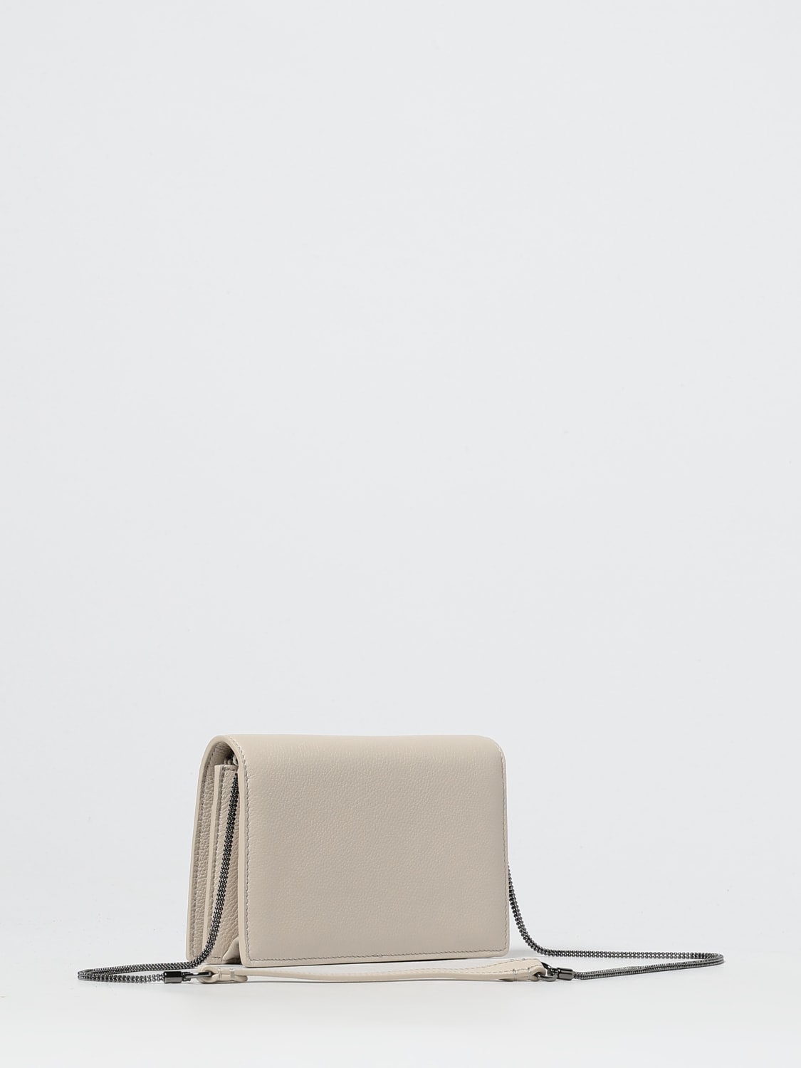 BRUNELLO CUCINELLI WALLET: Shoulder bag woman Brunello Cucinelli, Yellow Cream - Img 3