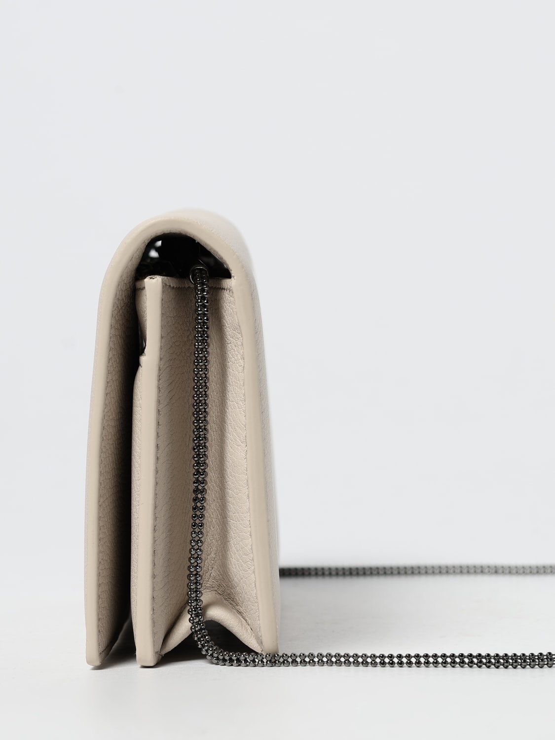 BRUNELLO CUCINELLI WALLET: Shoulder bag woman Brunello Cucinelli, Yellow Cream - Img 4