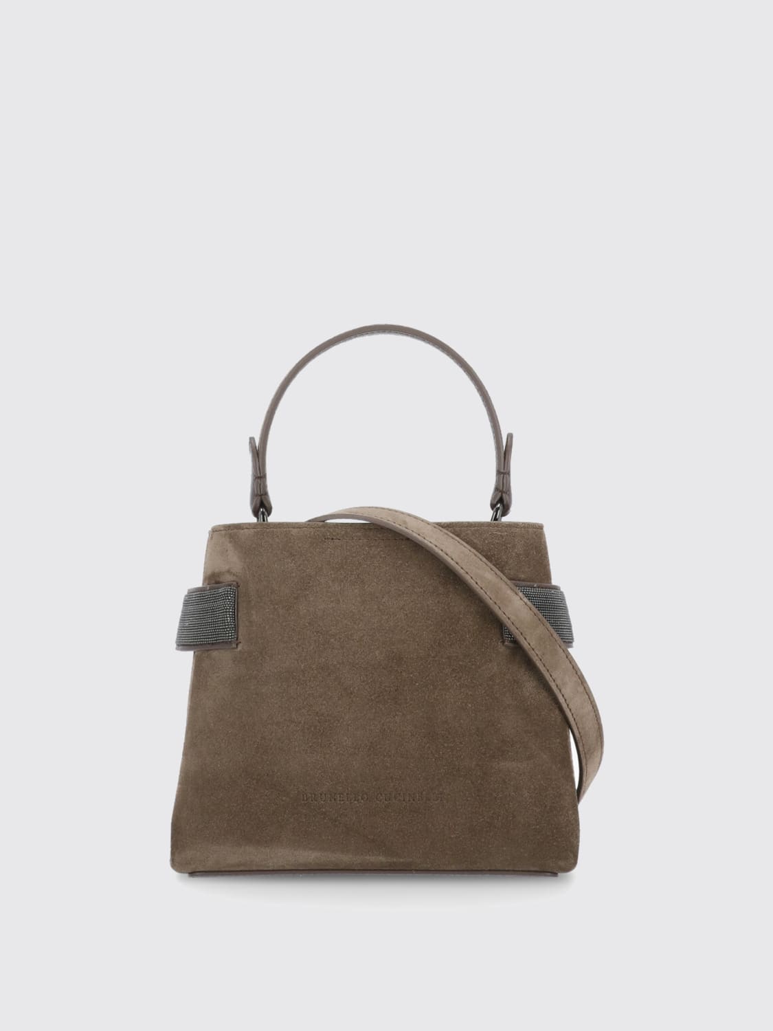 BRUNELLO CUCINELLI MINI BAG: Shoulder bag woman Brunello Cucinelli, Brown - Img 1