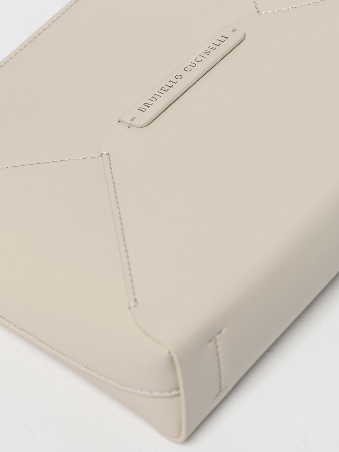 BRUNELLO CUCINELLI CLUTCH: Shoulder bag woman Brunello Cucinelli, Yellow Cream - Img 4