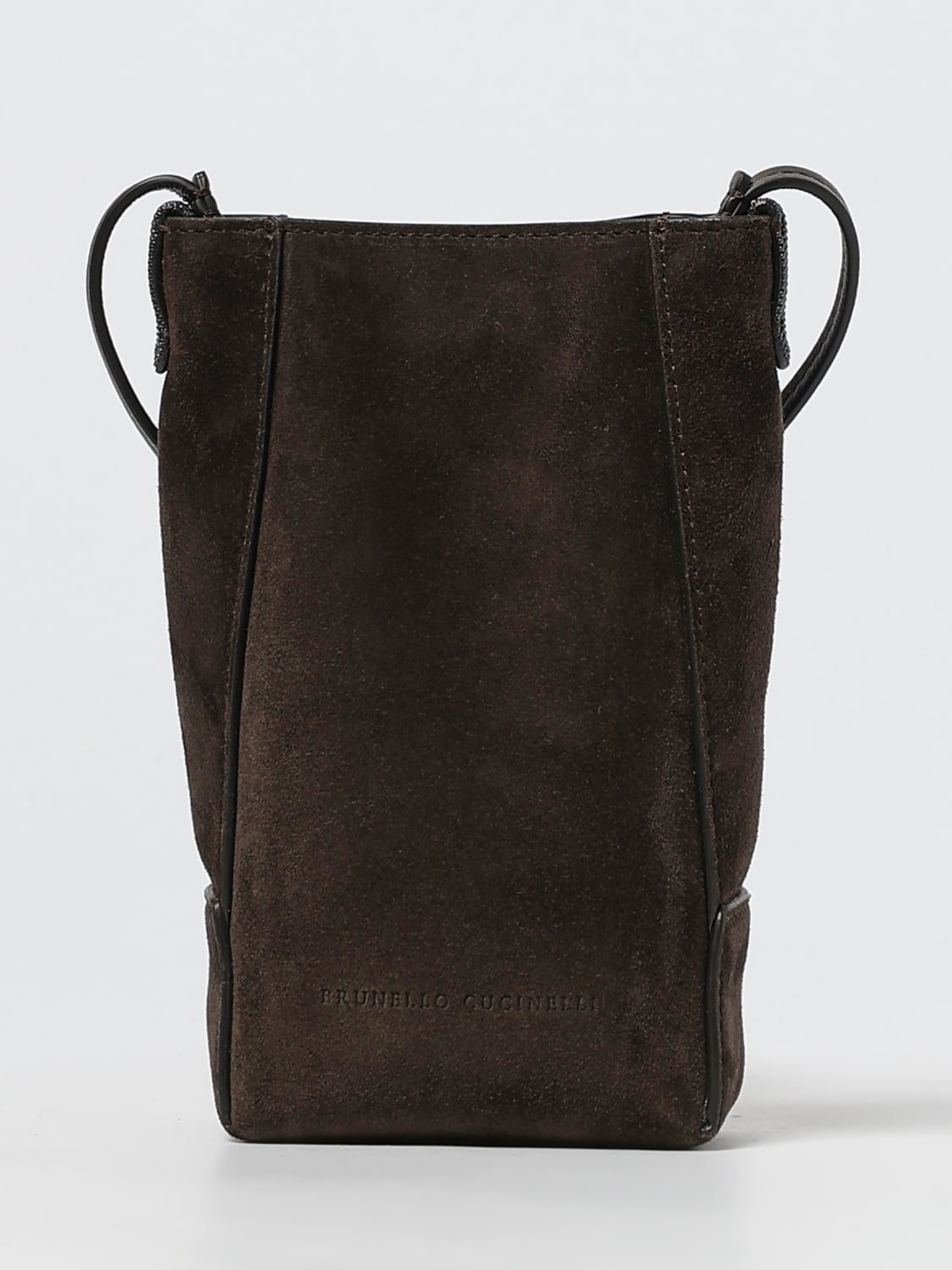 BRUNELLO CUCINELLI TECH ACCESSORIES: Shoulder bag woman Brunello Cucinelli, Dark - Img 1