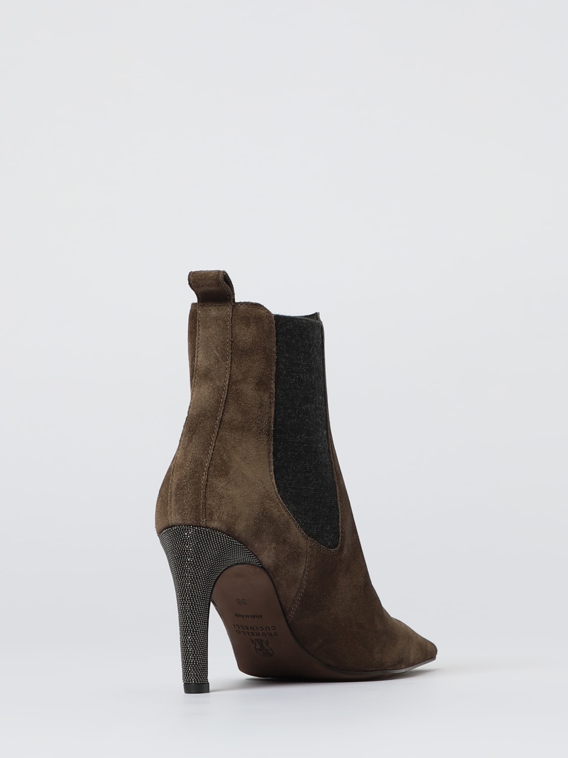 BRUNELLO CUCINELLI BOTTES: Chaussures femme Brunello Cucinelli, Taupe - Img 3