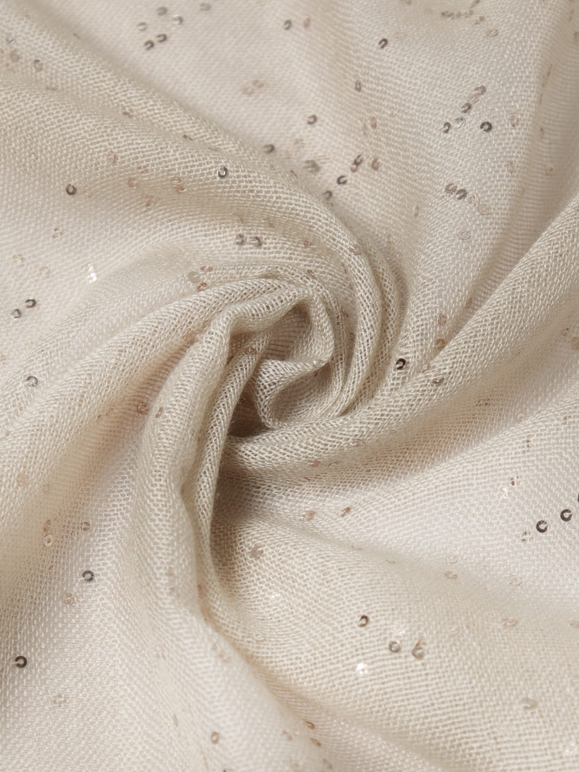 BRUNELLO CUCINELLI SCHAL: Schal damen Brunello Cucinelli, Beige - Img 3