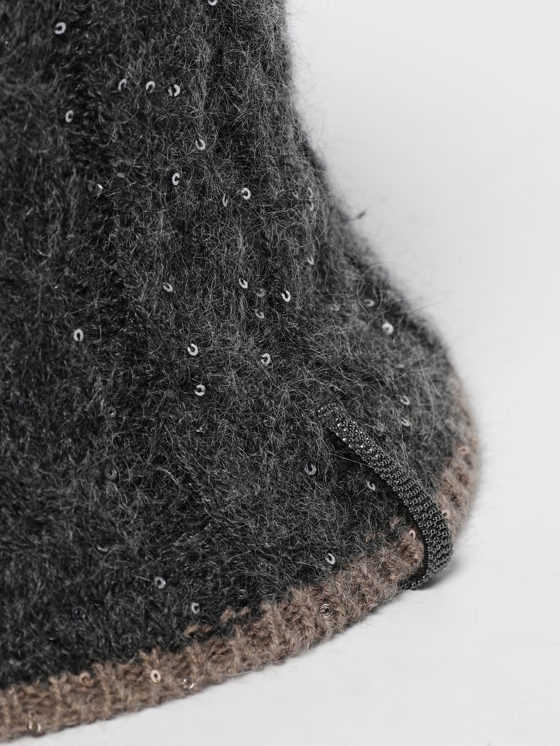 BRUNELLO CUCINELLI SOMBRERO: Sombrero mujer Brunello Cucinelli, Gris - Img 3