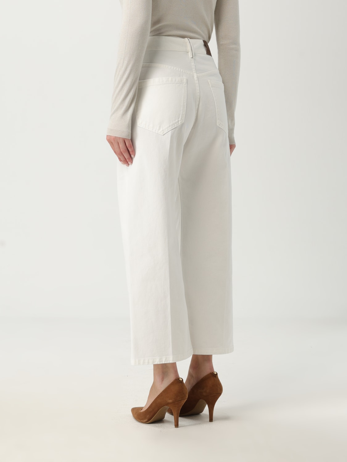 BRUNELLO CUCINELLI JEANS: Jeans damen Brunello Cucinelli, Weiß - Img 2