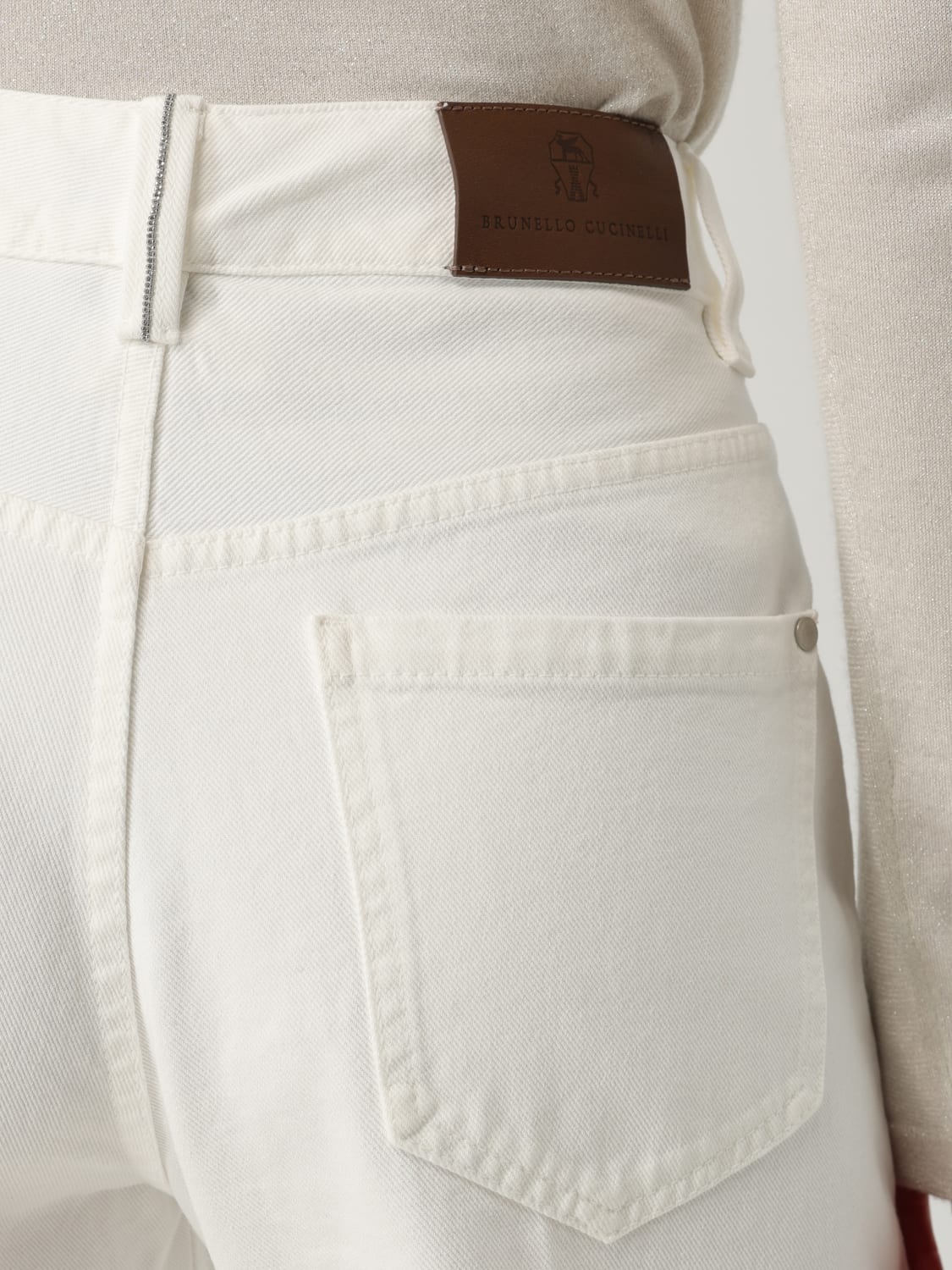 BRUNELLO CUCINELLI JEANS: Jeans damen Brunello Cucinelli, Weiß - Img 4