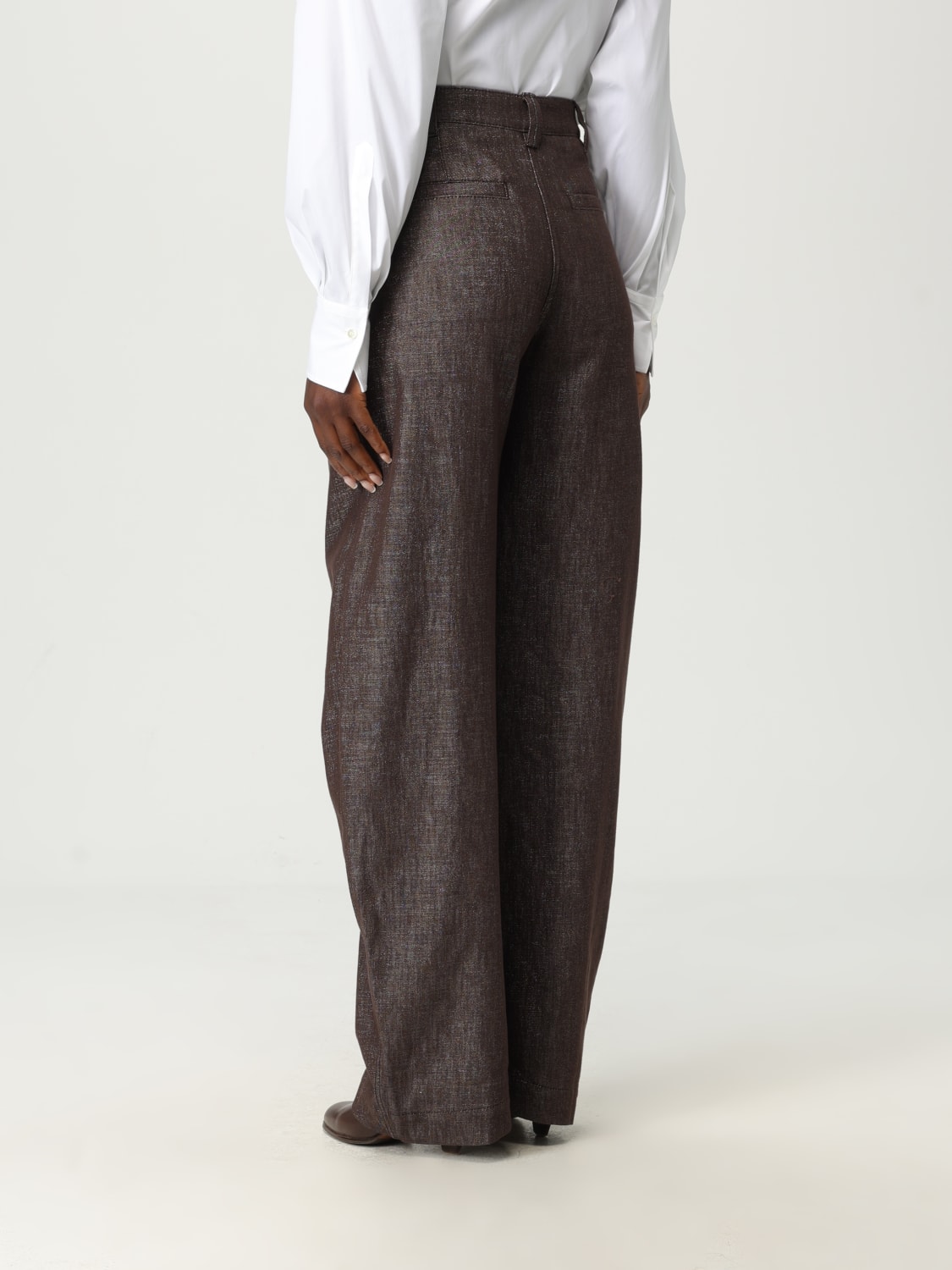 BRUNELLO CUCINELLI JEANS: Jeans woman Brunello Cucinelli, Dark - Img 3