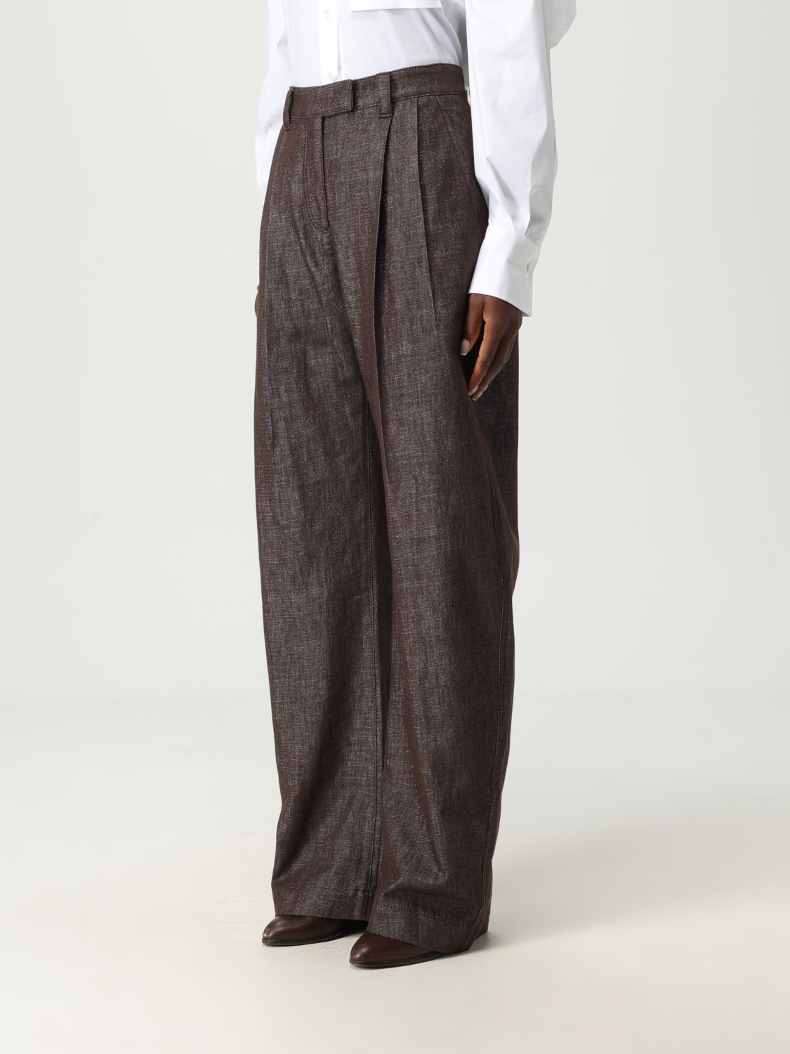 BRUNELLO CUCINELLI JEANS: Jeans woman Brunello Cucinelli, Dark - Img 4