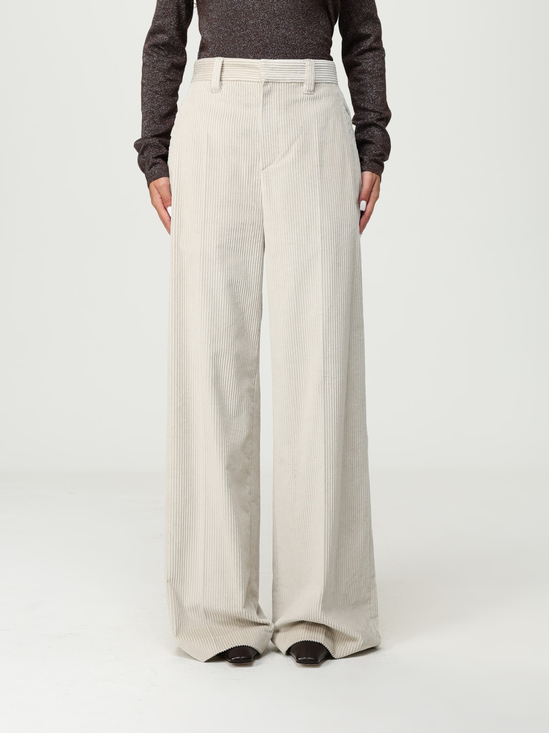 BRUNELLO CUCINELLI PANTS: Pants woman Brunello Cucinelli, Beige - Img 1