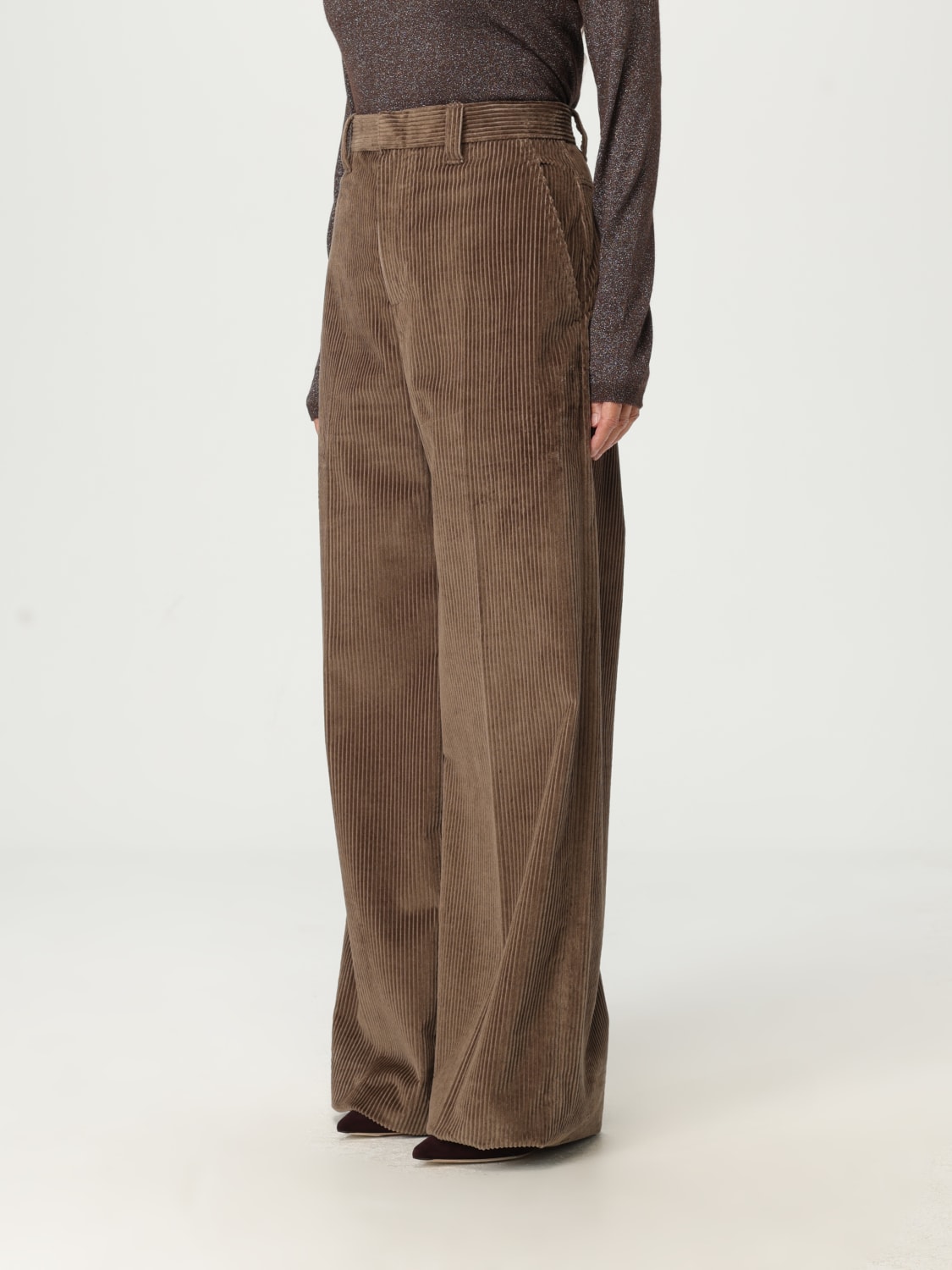 BRUNELLO CUCINELLI PANTALONES: Pantalón mujer Brunello Cucinelli, Marrón Oscuro - Img 4