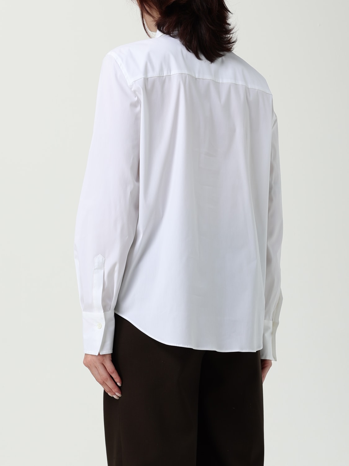 BRUNELLO CUCINELLI HEMDBLUSE: Hemdbluse damen Brunello Cucinelli, Weiß - Img 2