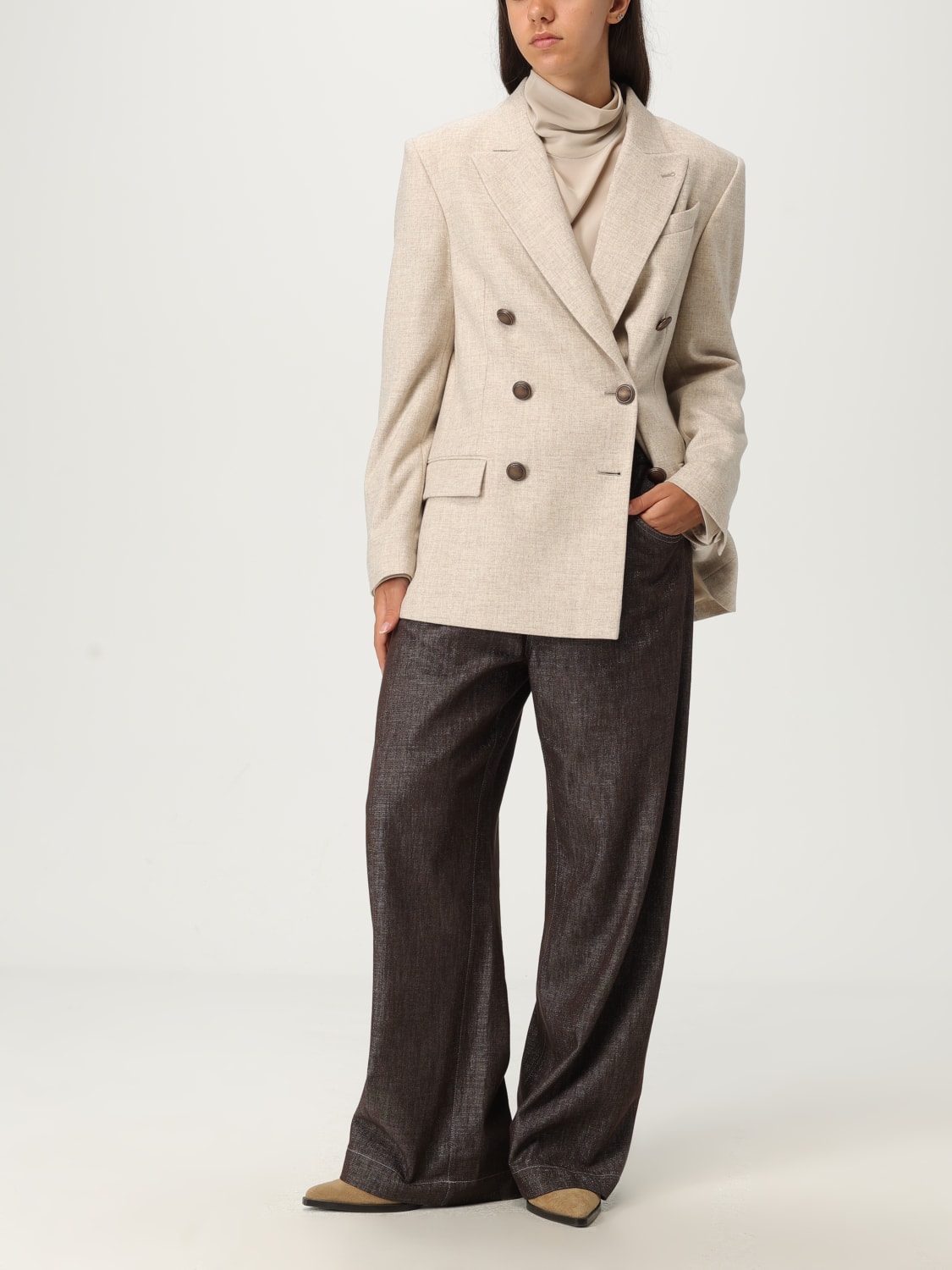 BRUNELLO CUCINELLI TOP: Top woman Brunello Cucinelli, Yellow Cream - Img 2