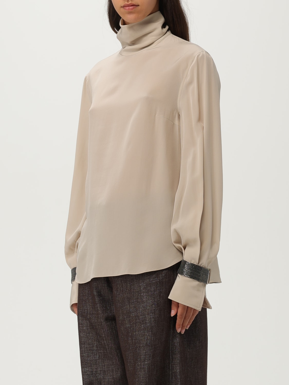 BRUNELLO CUCINELLI TOP: Top woman Brunello Cucinelli, Yellow Cream - Img 4