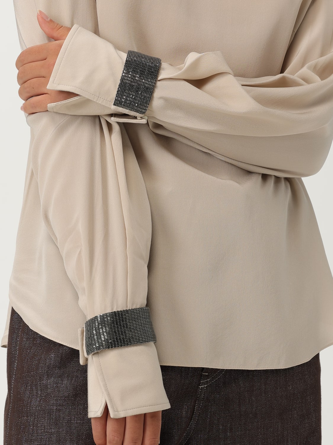 BRUNELLO CUCINELLI TOP: Top woman Brunello Cucinelli, Yellow Cream - Img 5