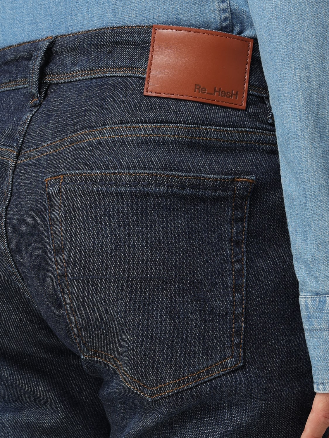 RE-HASH JEANS: Jeans men Re-hash, Stone Washed - Img 3