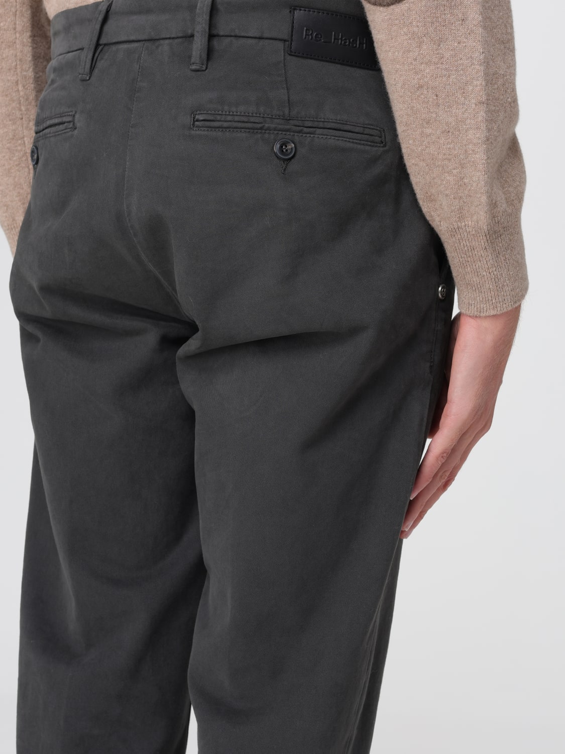 RE-HASH PANTS: Pants men Re-hash, Charcoal - Img 3
