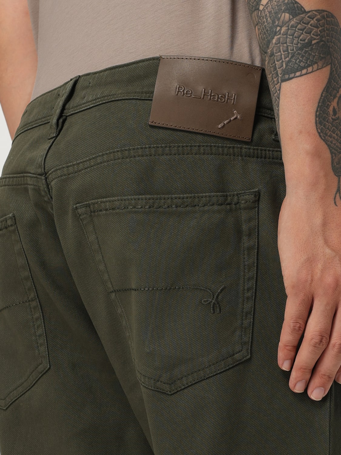 RE-HASH JEANS: Hose herren Re-hash, Military - Img 3