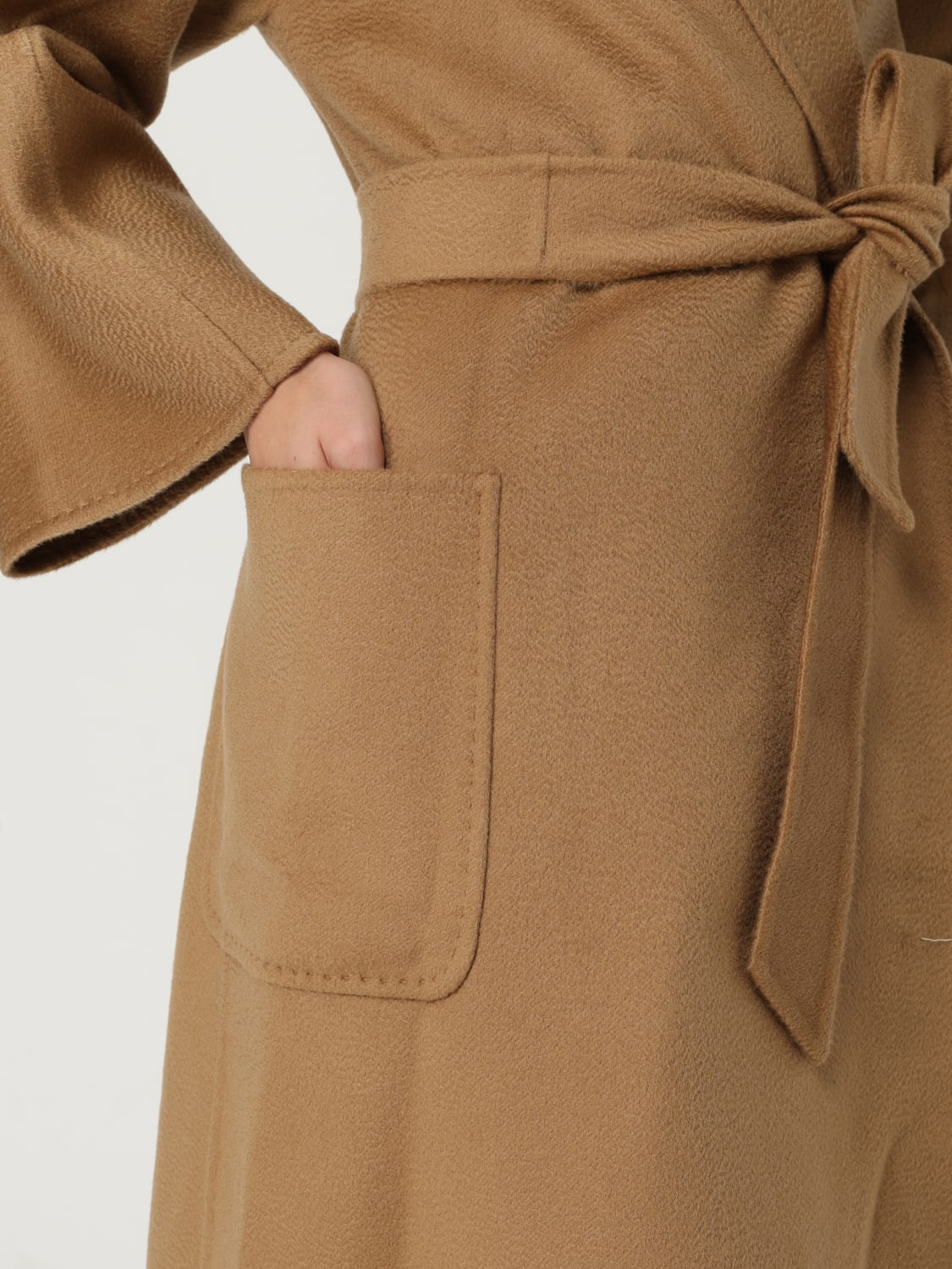 MAX MARA COAT: Coat woman Max Mara, Brown - Img 4