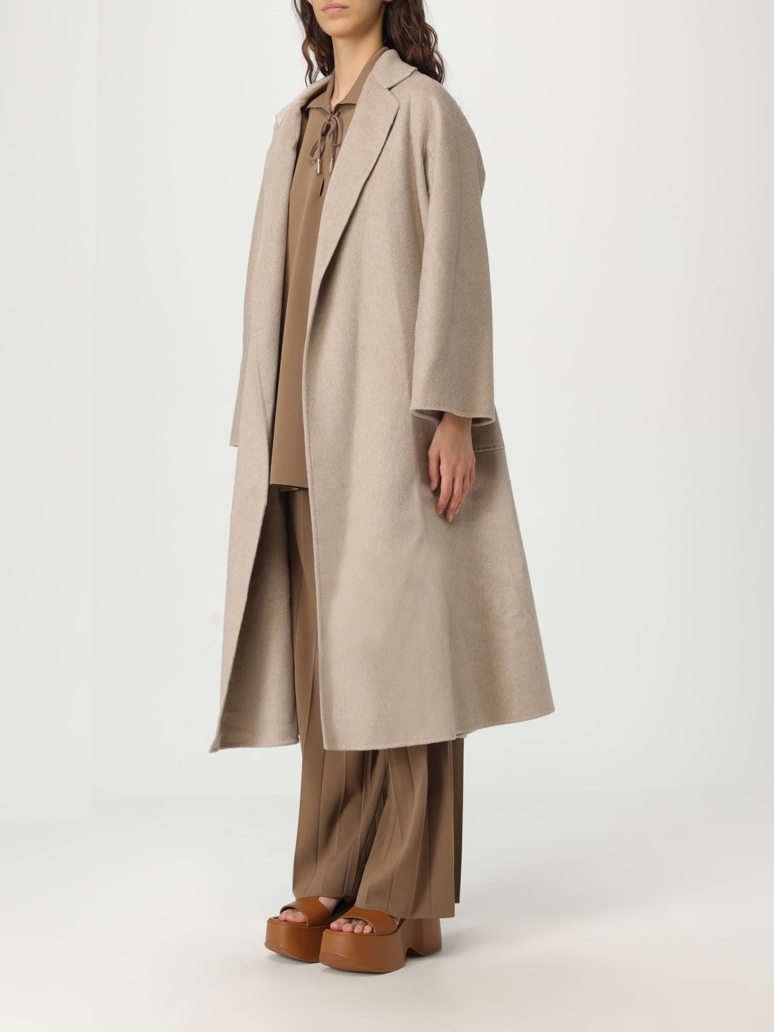 MAX MARA ABRIGO: Abrigo mujer Max Mara, Arena - Img 4