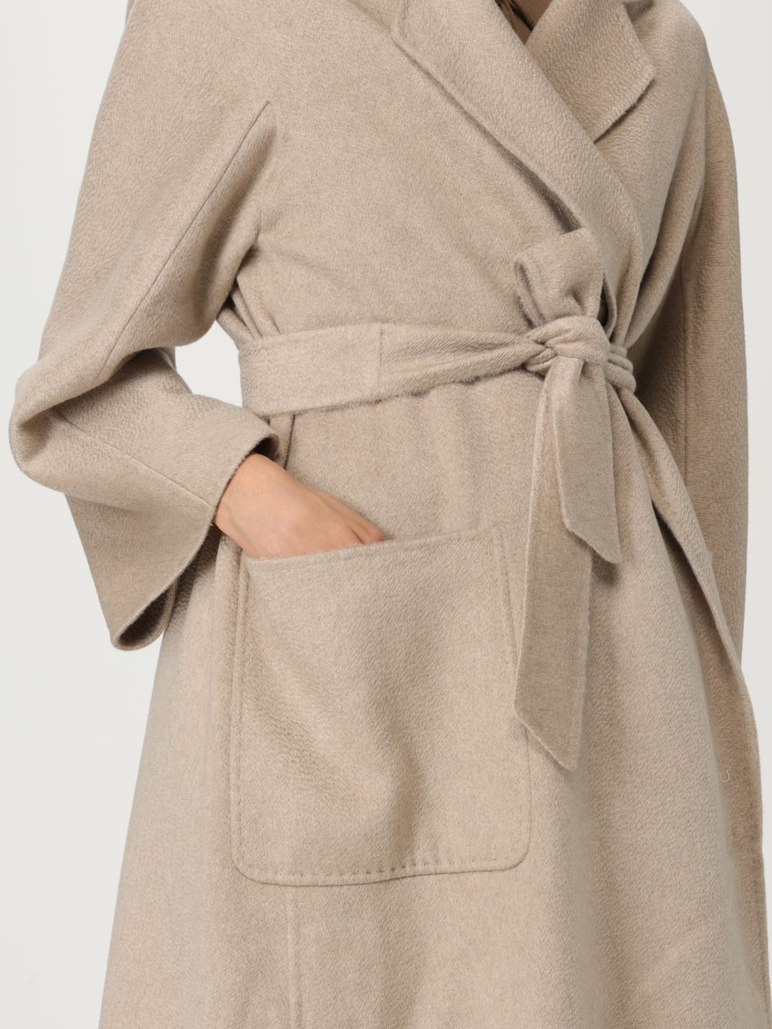 MAX MARA ABRIGO: Abrigo mujer Max Mara, Arena - Img 5