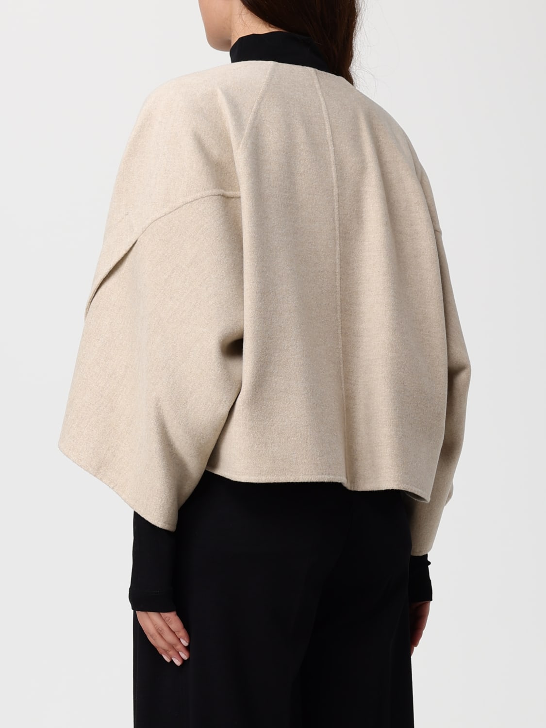 MAX MARA COAT: Coat woman Max Mara, Sand - Img 3