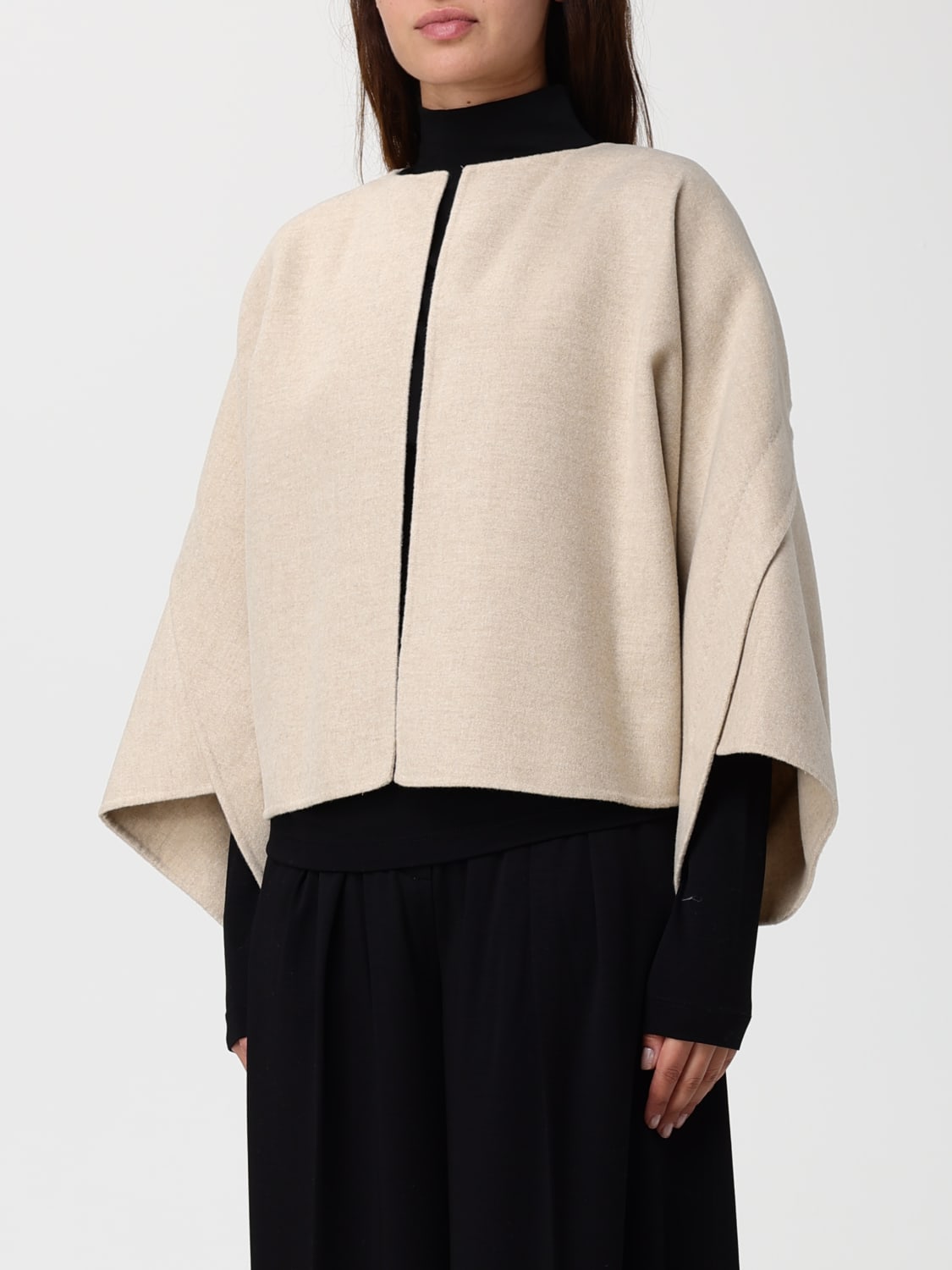 MAX MARA COAT: Coat woman Max Mara, Sand - Img 4